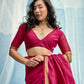 Dark Pink Munga Silk Saree