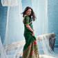 STORI Dark Green Munga Silk Saree