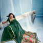 STORI Dark Green Munga Silk Saree