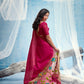 Dark Pink Munga Silk Saree