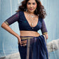 Blue Munga Silk Saree