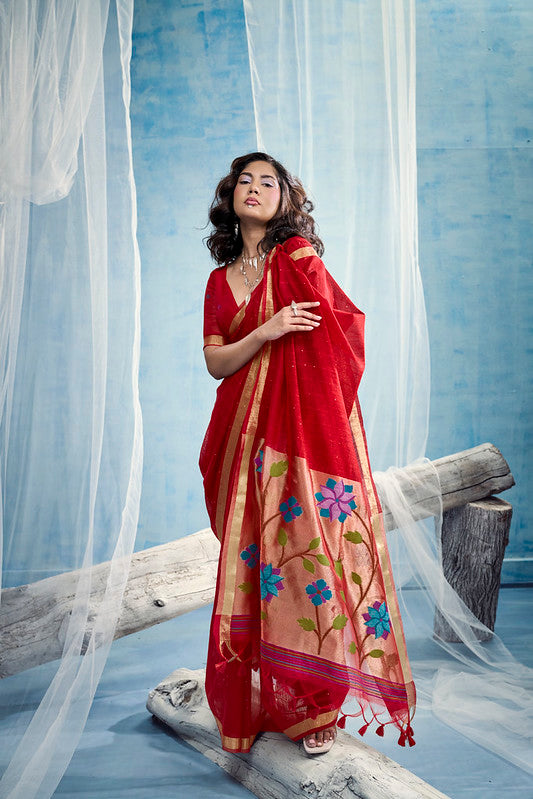 STORI Red Munga Silk 