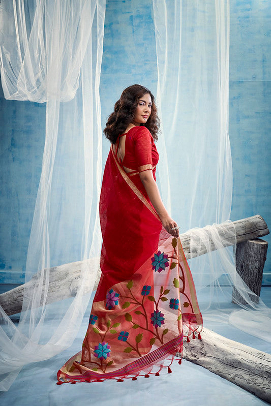 STORI Red Munga Silk 