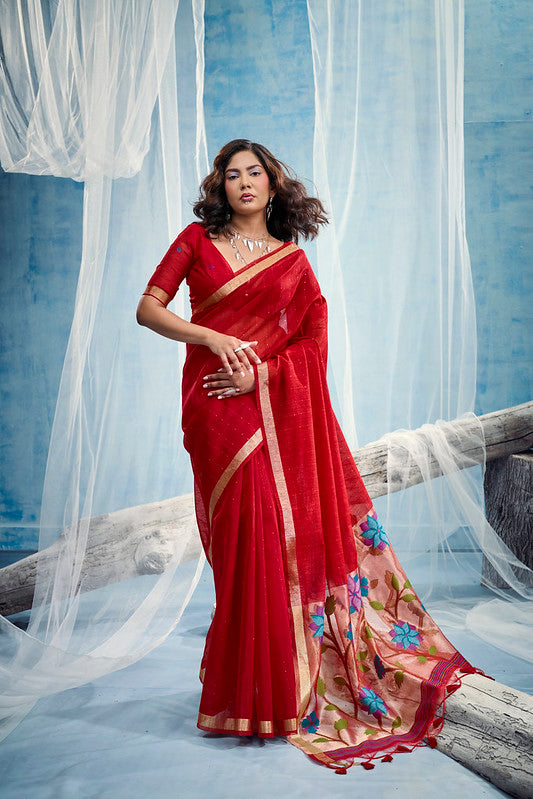 STORI Red Munga Silk 