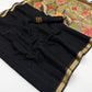 Black Munga Silk Saree