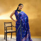 Royal Blue Satin Silk Saree