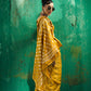 Yellow Handloom Woven Satin Silk Saree