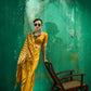 Yellow Handloom Woven Satin Silk Saree