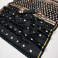 STORI Black Satin Silk Saree