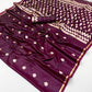 Deep Wine Satin Silk Saree