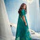 STORI Teal Blue Munga Silk Saree
