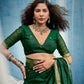 STORI Dark Green  Munga Silk Saree