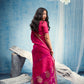 STORI Fuchsia Pink  Munga Silk Saree
