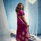 STORI Magenta  Munga Silk Saree