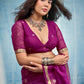 STORI Magenta  Munga Silk Saree