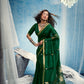 STORI Dark Green  Munga Silk Saree