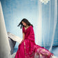 STORI Fuchsia Pink  Munga Silk Saree