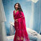 STORI Fuchsia Pink  Munga Silk Saree