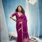 STORI Magenta  Munga Silk Saree