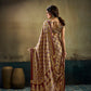 STORI Golden Ajrakh Satin Saree