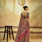 Grey Kashmiri Handloom Woven Munga Cotton saree