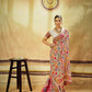 Pearl White Kashmiri Handloom Woven Munga Cotton Saree