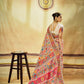 Pearl White Kashmiri Handloom Woven Munga Cotton Saree