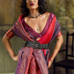 Dual Red Pochampally Handloom Silk Saree
