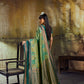 STORI Dual Green Pochampally Handloom Silk Saree