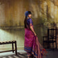 STORI Dual Pink Pochampally Handloom Silk Saree