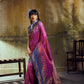 STORI Dual Pink Pochampally Handloom Silk Saree
