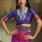 STORI Dual Pink Pochampally Handloom Silk Saree