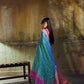 Dual Green Pochampally Handloom Silk Saree