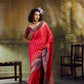 Dual Red Pochampally Handloom Silk Saree