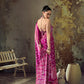 Mulberry Pink Ajrakh Printed Saree