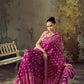 Mulberry Pink Ajrakh Printed Saree