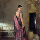 Red Black Ajrakh Printed Saree