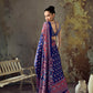 Midnight Blue Ajrakh Printed Saree