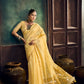 yellow Munga Pure Cotton Handloom Saree