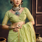 Pista Green Munga Pure Cotton Handloom Saree