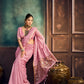 Rose Pink Munga Pure Cotton Handloom Saree