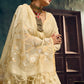 STORI Cream Off White  Munga Pure Cotton Handloom Saree