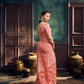 Peach Pink Munga Pure Cotton Handloom Saree