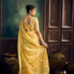 yellow Munga Pure Cotton Handloom Saree