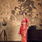 Rani Pink Handloom Woven Silk Saree