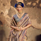 Lavender Mauve Handloom Woven Silk Saree