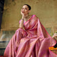  STORI onion pink Handloom Silk Saree