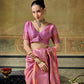  STORI onion pink Handloom Silk Saree