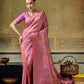  STORI onion pink Handloom Silk Saree