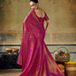  STORI Rani pink Handloom Silk Saree